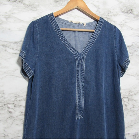 Soft Surroundings Chambray Tunic Top Size Small - Picture 4 of 14